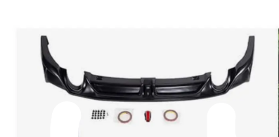 Mazda3 4th Gen BP 2019 2020 2021 2022 2023 2024 with Aftermarket Parts - Rear Diffuser & Canards PP from Yofer.co