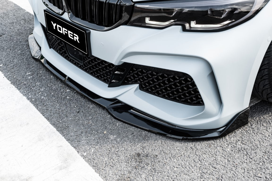 BMW 3 Series M340i 330i G20 G21 Pre-LCI 2019 2010 2021 2022 with Aftermarket Parts - Front Bumper & Lip PP from Yofer.co