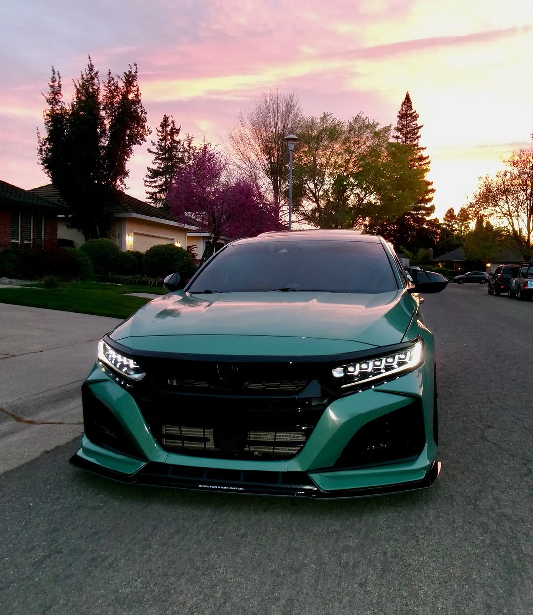 Honda Accord 10th Gen Pre-facelift 2018-2020 with Aftermarket Parts - Front Bumper PP from Yofer.co