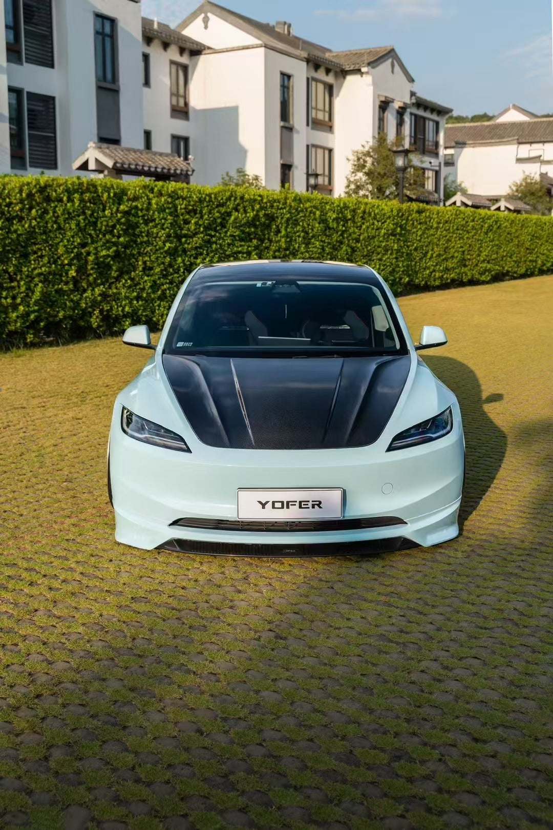 Tesla Model 3 Highland 2024 with Aftermarket Parts - Front Lip Splitter ABS & PP from Yofer.co