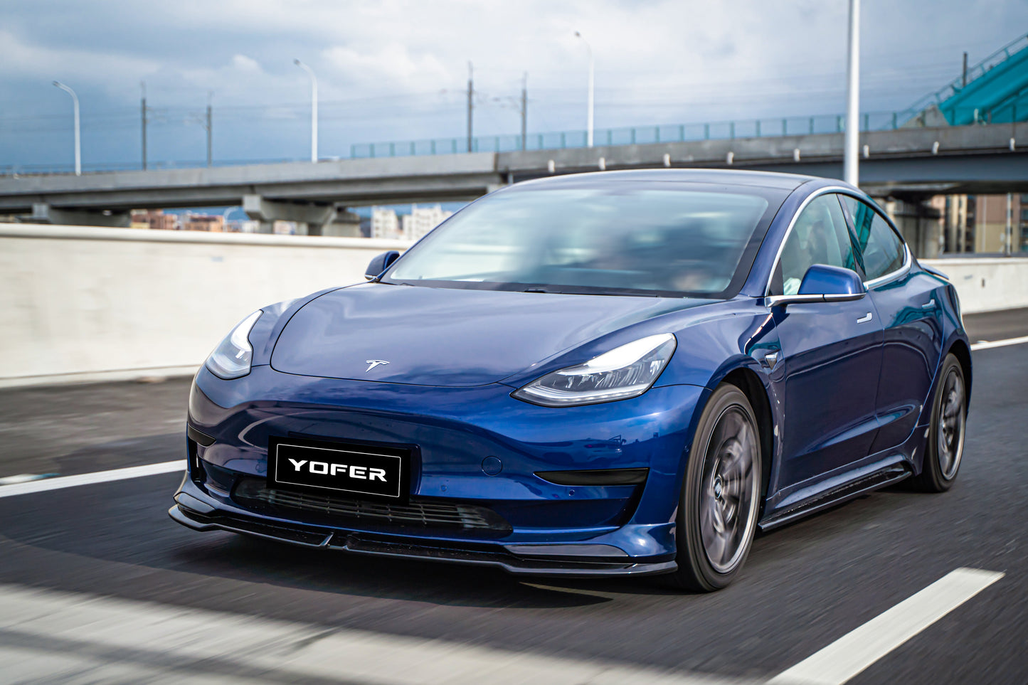 Tesla Model 3/Long Range/Performance 2017 2018 2019 2020 2021 2022 2023 with Aftermarket Parts - Full Body Kit PP Polypropylene from Yofer.co