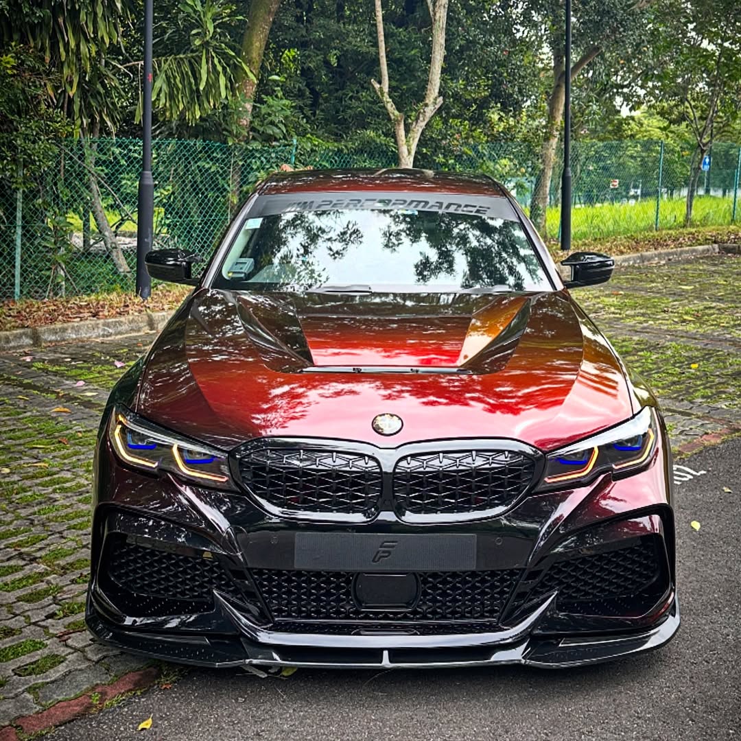 BMW 3 Series M340i 330i G20 G21 Pre-LCI 2019 2010 2021 2022 with Aftermarket Parts - Front Bumper & Lip PP from Yofer.co