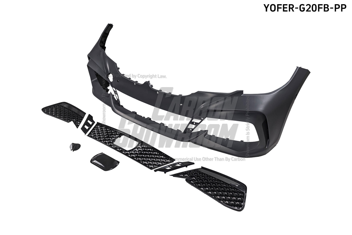 BMW 3 Series M340i 330i G20 G21 Pre-LCI 2019 2010 2021 2022 with Aftermarket Parts - Front Bumper & Lip PP from Yofer.co