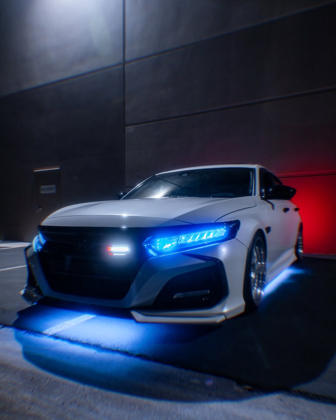 Honda Accord 10th Gen Pre-facelift 2018-2020 with Aftermarket Parts - Front Bumper PP from Yofer.co