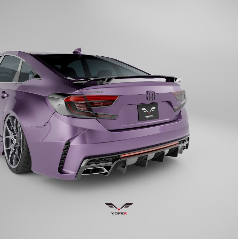 Honda Accord 10th Gen Pre-facelift 2018 2019 2020 with Aftermarket Parts - Package A PP Polypropylene & ABS from Yofer.co