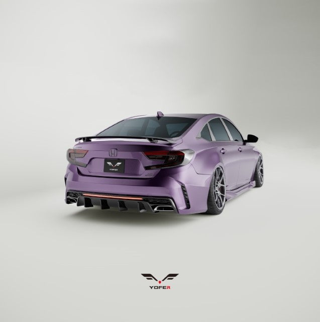 Honda Accord 10th Gen Pre-facelift 2018 2019 2020 with Aftermarket Parts - Package A PP Polypropylene & ABS from Yofer.co