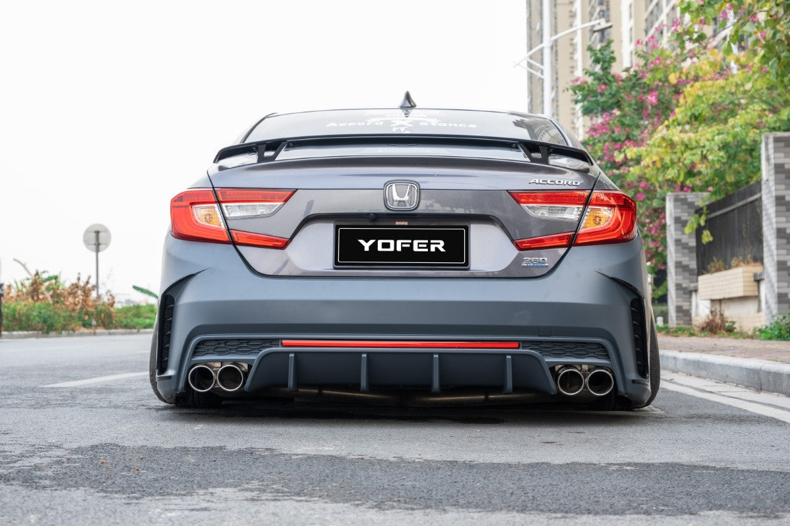 Honda Accord 10th 10.5th Gen 2018-2022 with Aftermarket Parts - Rear Bumper PP from Yofer.co