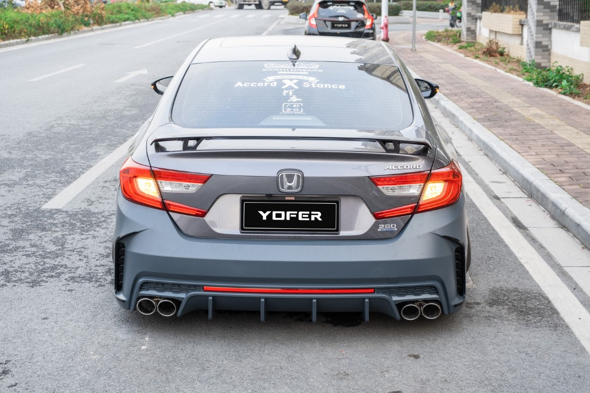Honda Accord 10th 10.5th Gen 2018-2022 with Aftermarket Parts - Rear Bumper PP from Yofer.co