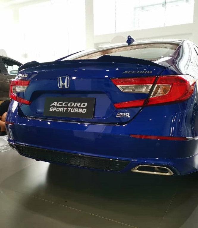 Honda Accord 10th 10.5th Gen 2018-2022 with Aftermarket Parts - V1 Style Rear Spoiler ABS from Yofer.co