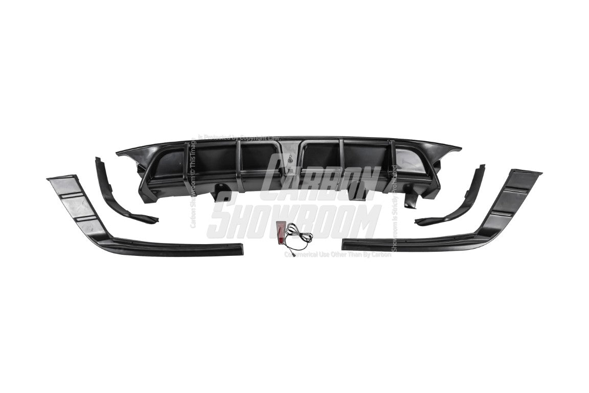 Honda Accord 10th 10.5th Gen 2018-2022 with Aftermarket Parts - V2 Style Rear Diffuser & Rear Canards PP from Yofer.co