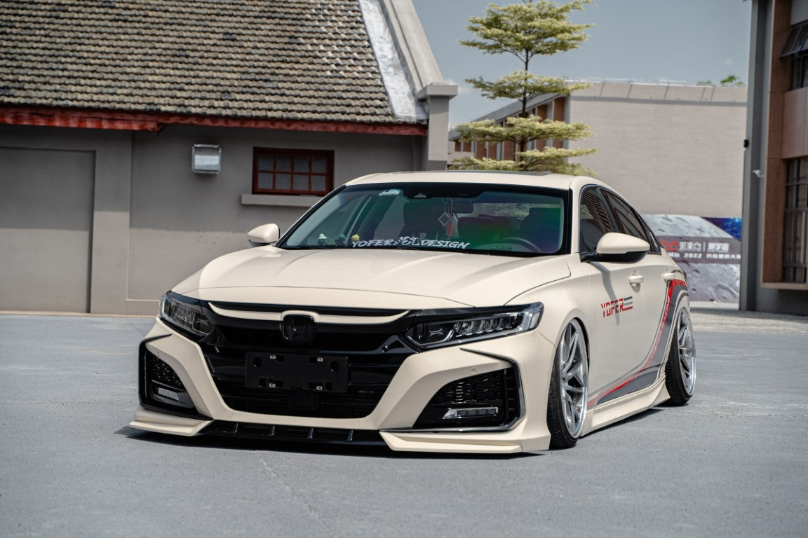 Honda Accord 10th Gen Pre-facelift 2018-2020 with Aftermarket Parts - Front Bumper PP from Yofer.co