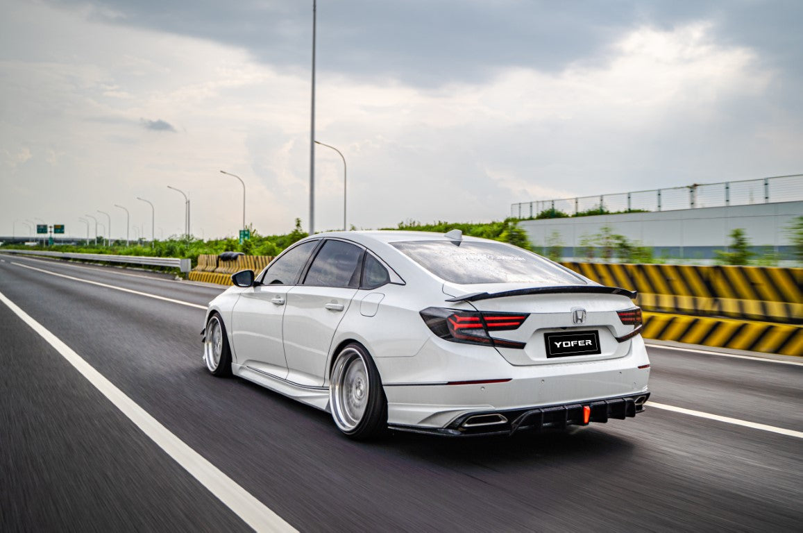 Honda Accord 10th Gen Pre-facelift 2018 2019 2020 with Aftermarket Parts - Package C PP Polypropylene & ABS from Yofer.co
