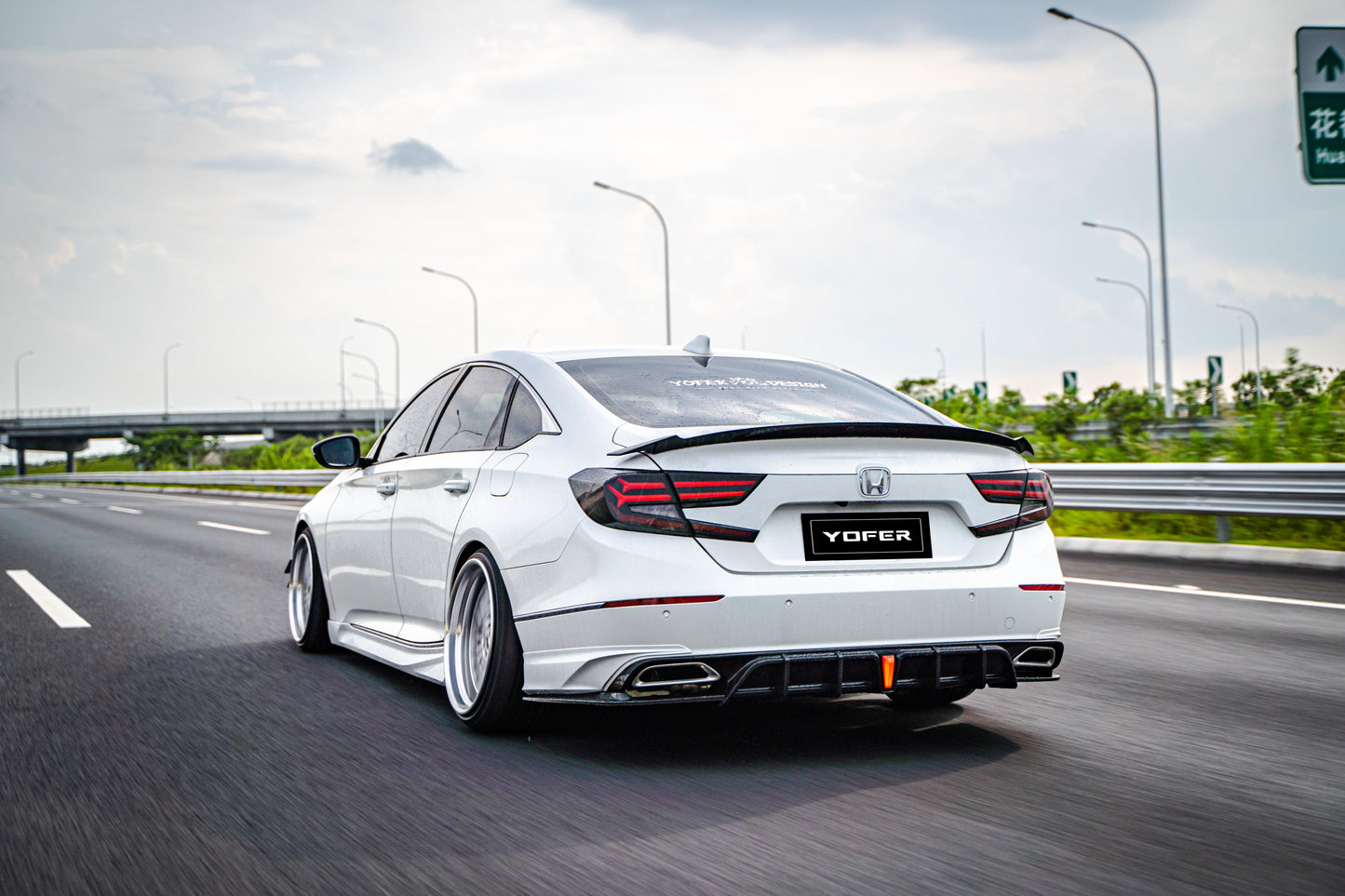 Honda Accord 10th 10.5th Gen 2018-2022 with Aftermarket Parts - Side Skirts PP from Yofer.co
