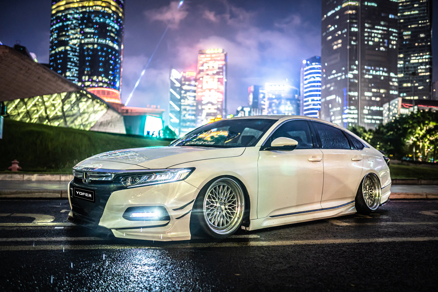 Honda Accord 10th 10.5th Gen 2018-2022 with Aftermarket Parts - Side Skirts PP from Yofer.co