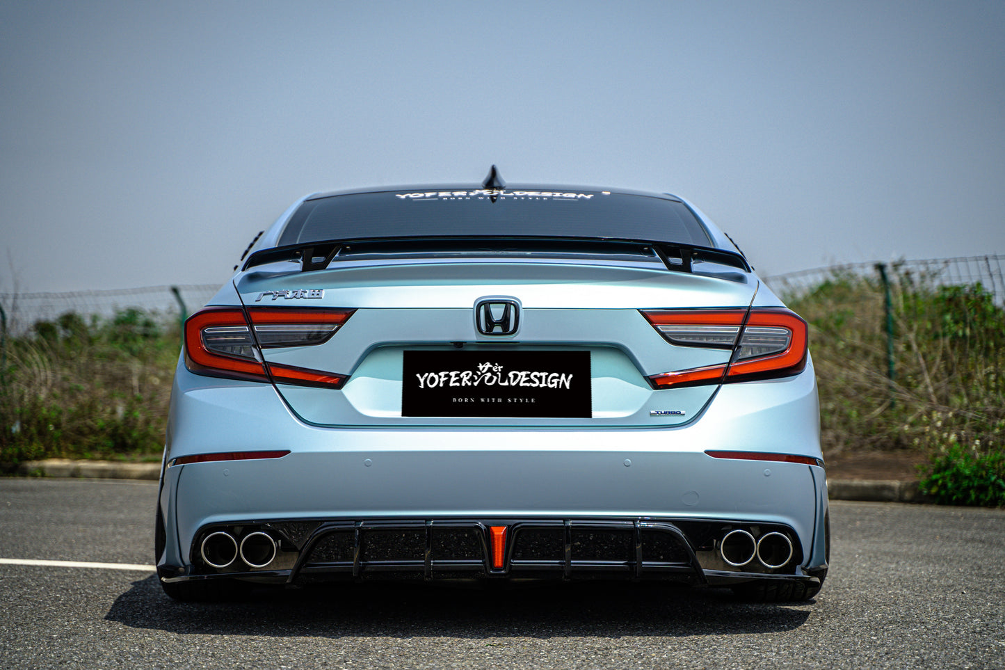 Honda Accord 10.5th Gen facelift 2021 2022 with Aftermarket Parts - Package A PP Polypropylene & ABS from Yofer.co