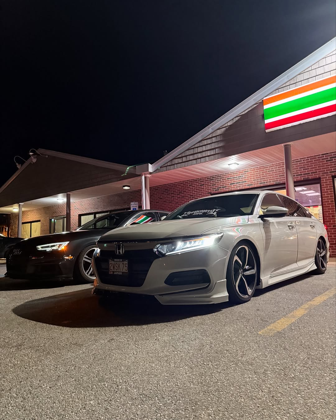 Honda Accord 10th Gen Pre-facelift 2018-2020 with Aftermarket Parts - Front Lip PP from Yofer.co