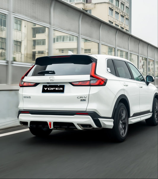Honda CR-V 6th Gen 2023 2024 with Aftermarket Parts - Rear Canards & Diffuser PP from Yofer.co