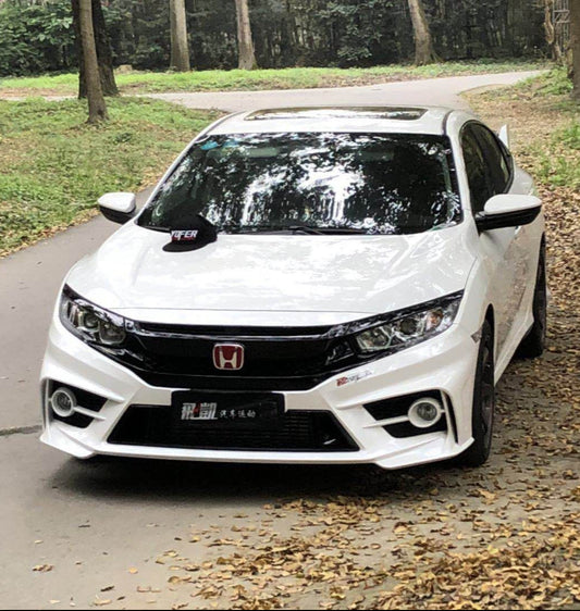 Honda Civic 10th Gen FC1 FC2 FC5 FC6 2016 2017 2018 2019 2020 2021 Sedan with Aftermarket Parts - Package A PP Polypropylene & ABS from Yofer.co