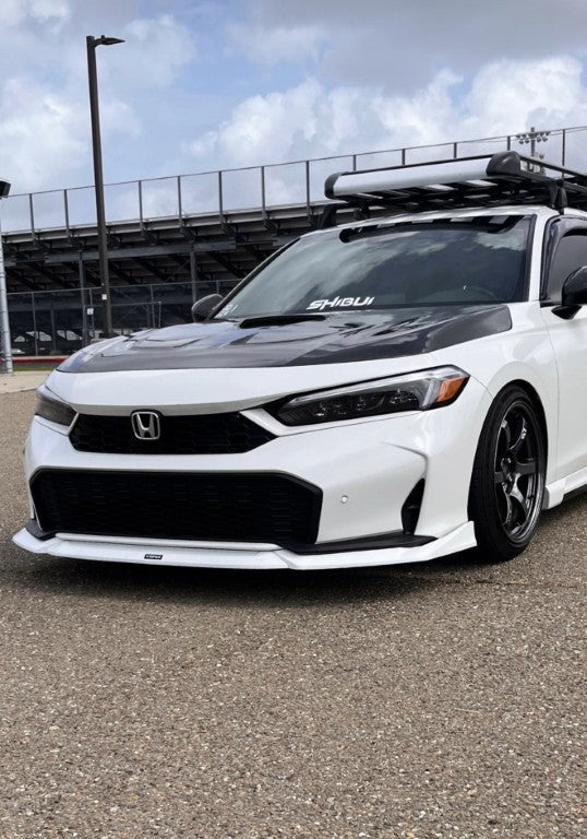 Honda Civic 11.5th Gen FE1 FE2 FE4 2025-ON Facelift with Aftermarket Parts - Front Lip PP from Yofer.co
