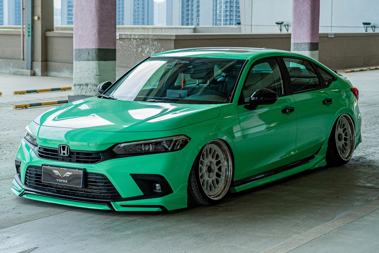 Honda Civic 11th Gen FE1 FE2 FE4 2022-ON Sedan with Aftermarket Parts - Package A PP Polypropylene & ABS from Yofer.co