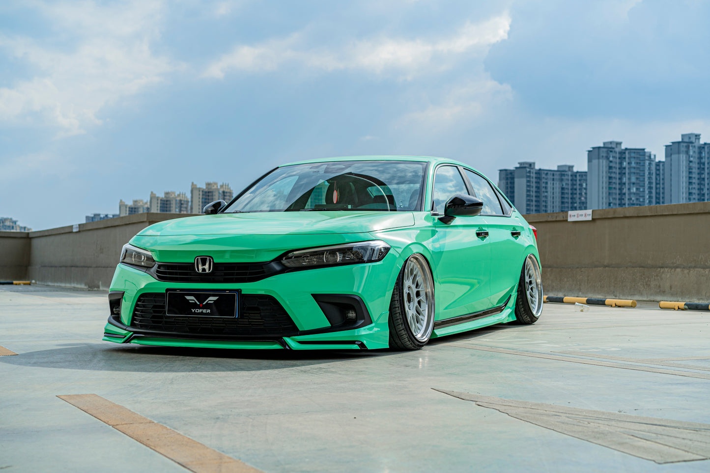 Honda Civic 11th Gen FE1 FE2 FE4 2022-ON Sedan with Aftermarket Parts - Package A PP Polypropylene & ABS from Yofer.co