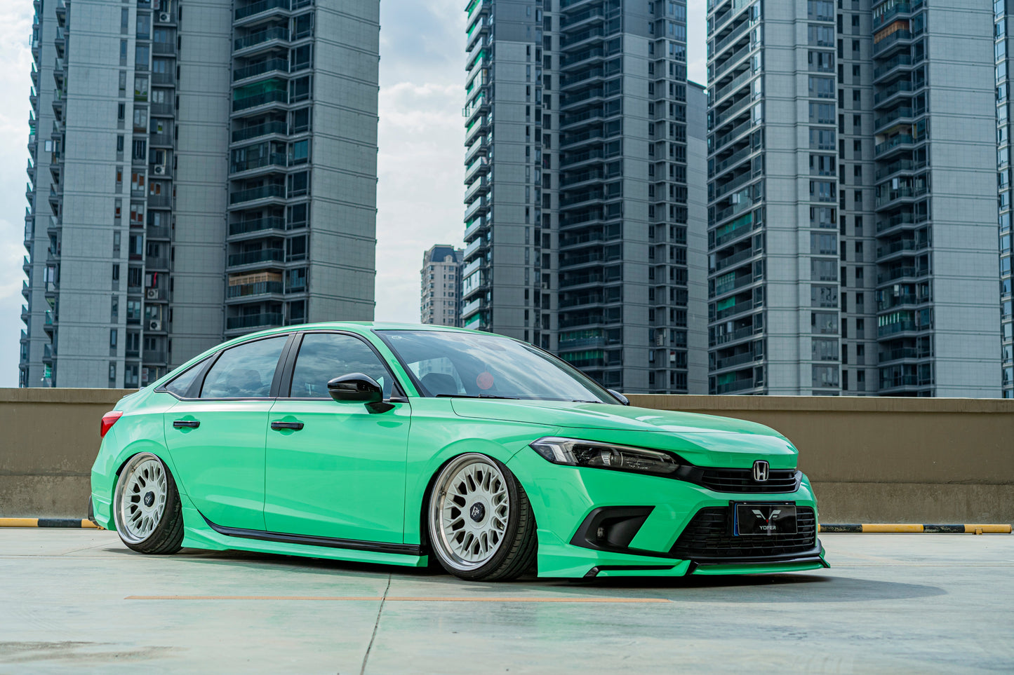 Honda Civic 11th Gen FE1 FE2 FE4 2022-ON Sedan with Aftermarket Parts - Package A PP Polypropylene & ABS from Yofer.co