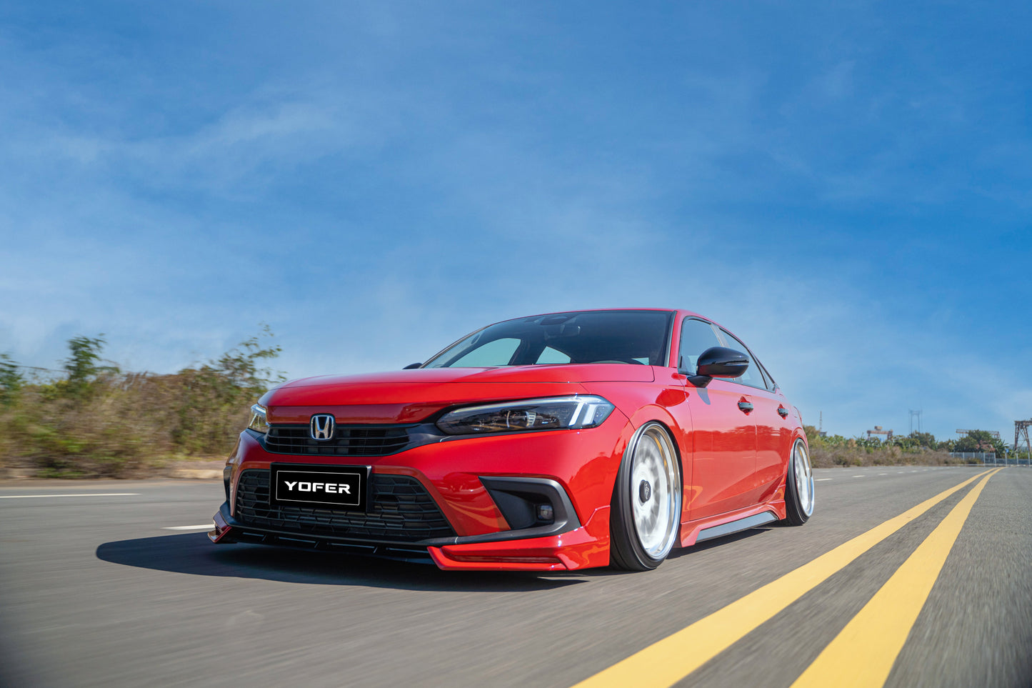 Honda Civic 11th Gen FE1 FE2 FE4 2022-ON Sedan with Aftermarket Parts - Package A PP Polypropylene & ABS from Yofer.co