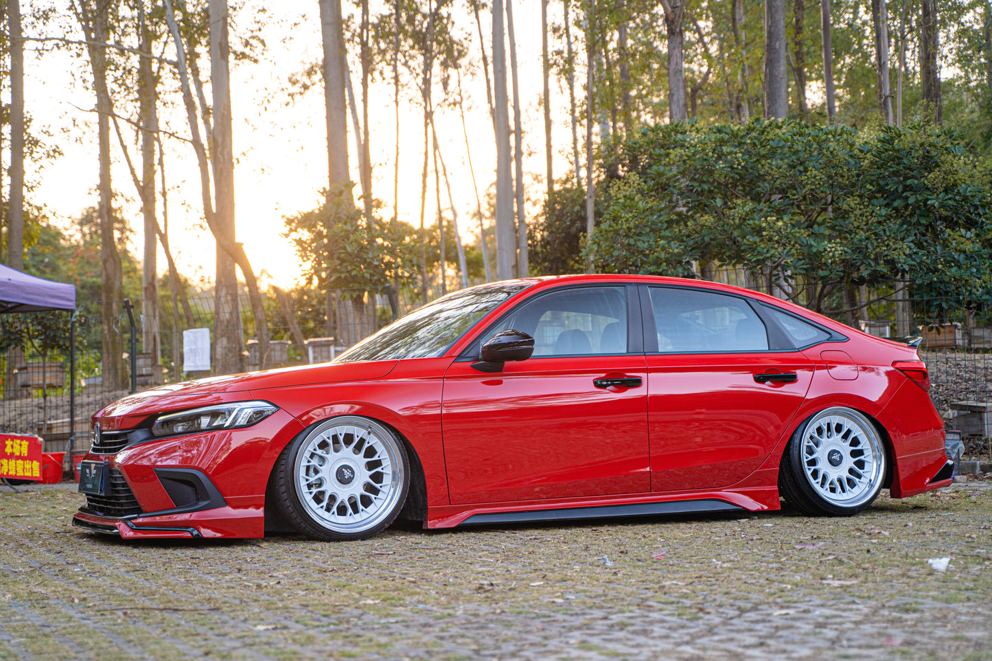 Honda Civic 11th Gen FE1 FE2 FE4 2022-ON Sedan with Aftermarket Parts - Package A PP Polypropylene & ABS from Yofer.co
