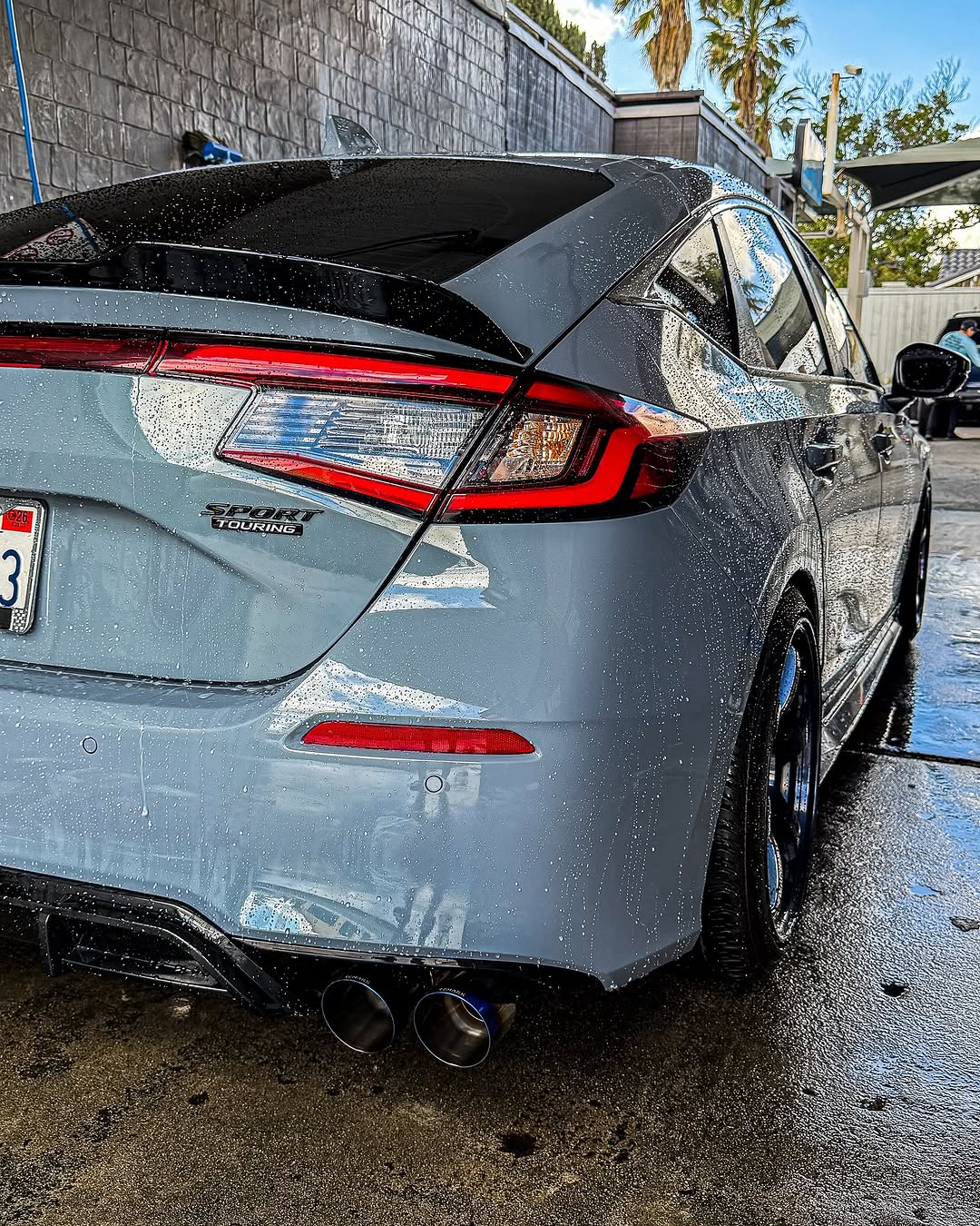 Honda Civic 11th Gen FL1 FL2 FL4 2022-ON with Aftermarket Parts - Rear Diffuser PP from Yofer.co