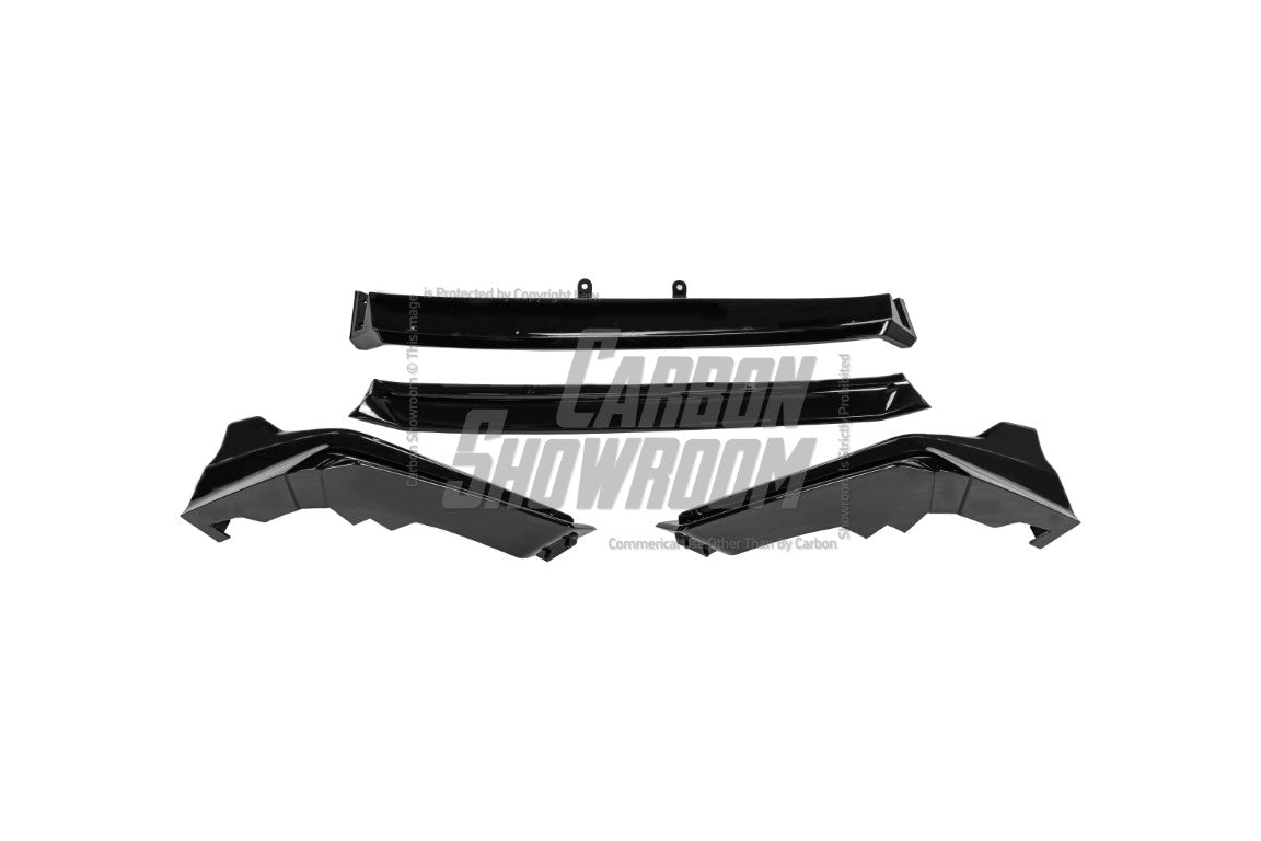 Honda Civic 11th Gen FE1 FE2 FE4 2022 2023 2024 & Civic 11th Gen FL1 FL2 FL4 2022 2023 2024 with Aftermarket Parts - V1 Front Lip Splitter PP from Yofer.co