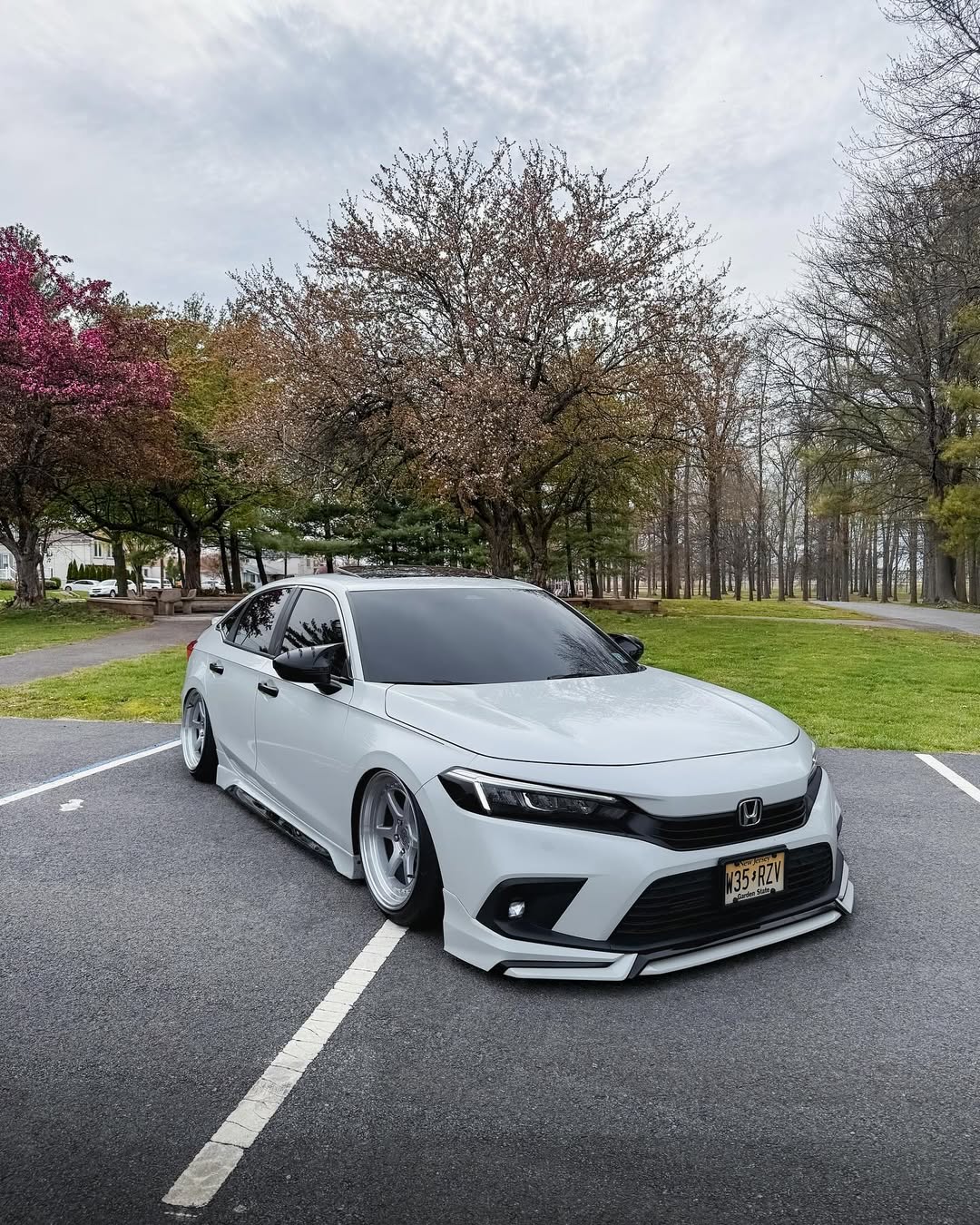 Honda Civic 11th Gen FE1 FE2 FE4 2022-ON & Civic 11th Gen FL1 FL2 FL4 2022-ON with Aftermarket Parts - V1 Style Front Lip Spliter PP from Yofer.co