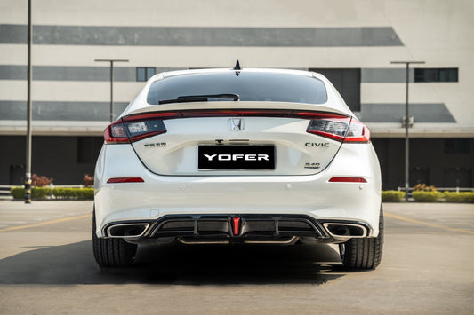 Honda Civic 11th Gen FL1 FL2 FL4 2022-ON with Aftermarket Parts - Rear Diffuser PP from Yofer.co