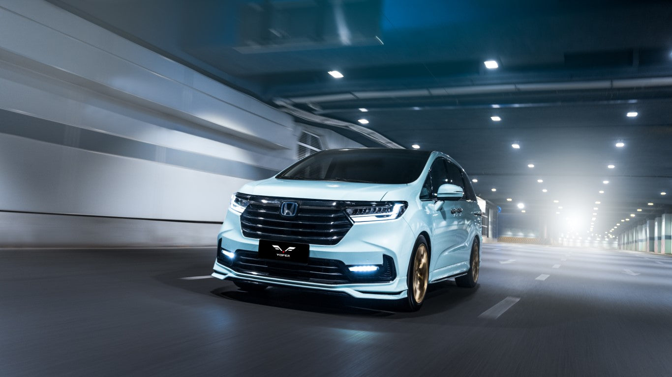 Honda Odyssey EX/EX-L/LX/Sport/Touring/Elite 2021-2024 with Aftermarket Parts - Front Lip PP from Yofer.co