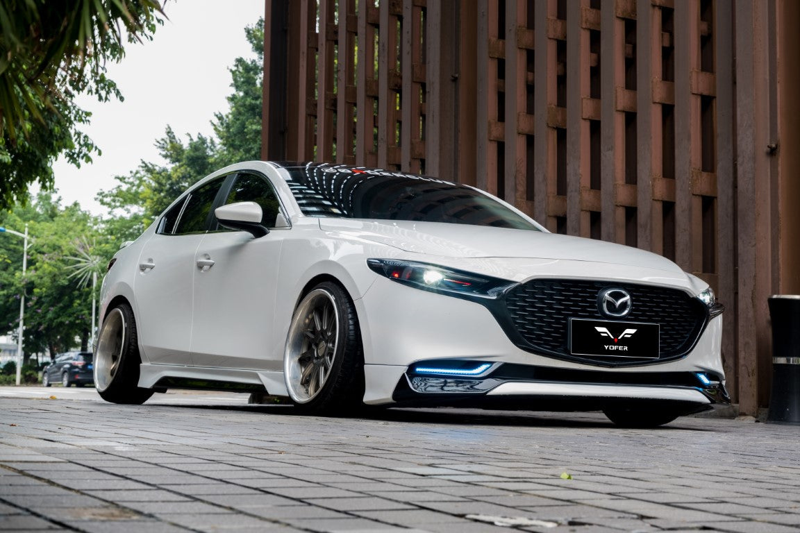 Mazda3 4th Gen BP 2019-ON with Aftermarket Parts - Full Body Kit PP Polypropylene & ABS from Yofer.co