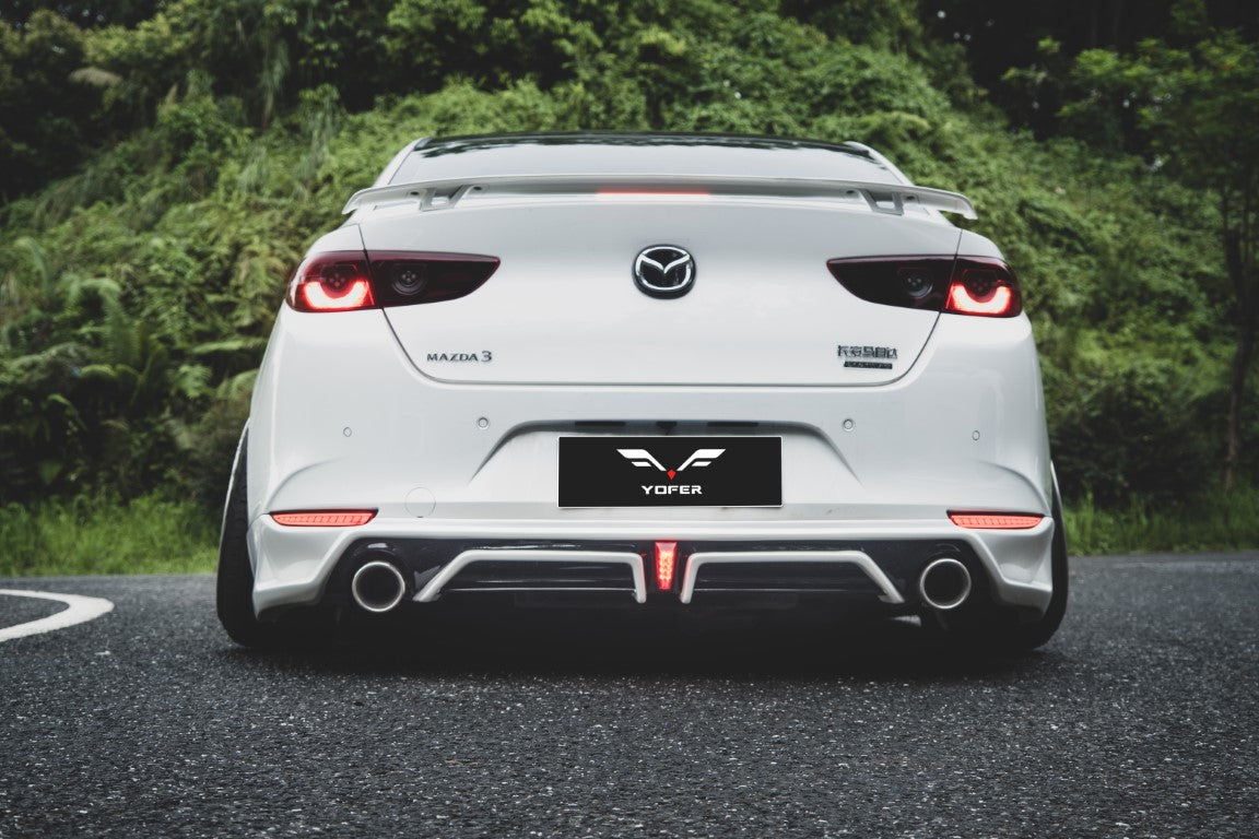 Mazda Mazda3 4th Gen BP 2019-ON with Aftermarket Parts - Rear Spoiler ABS from Yofer.co