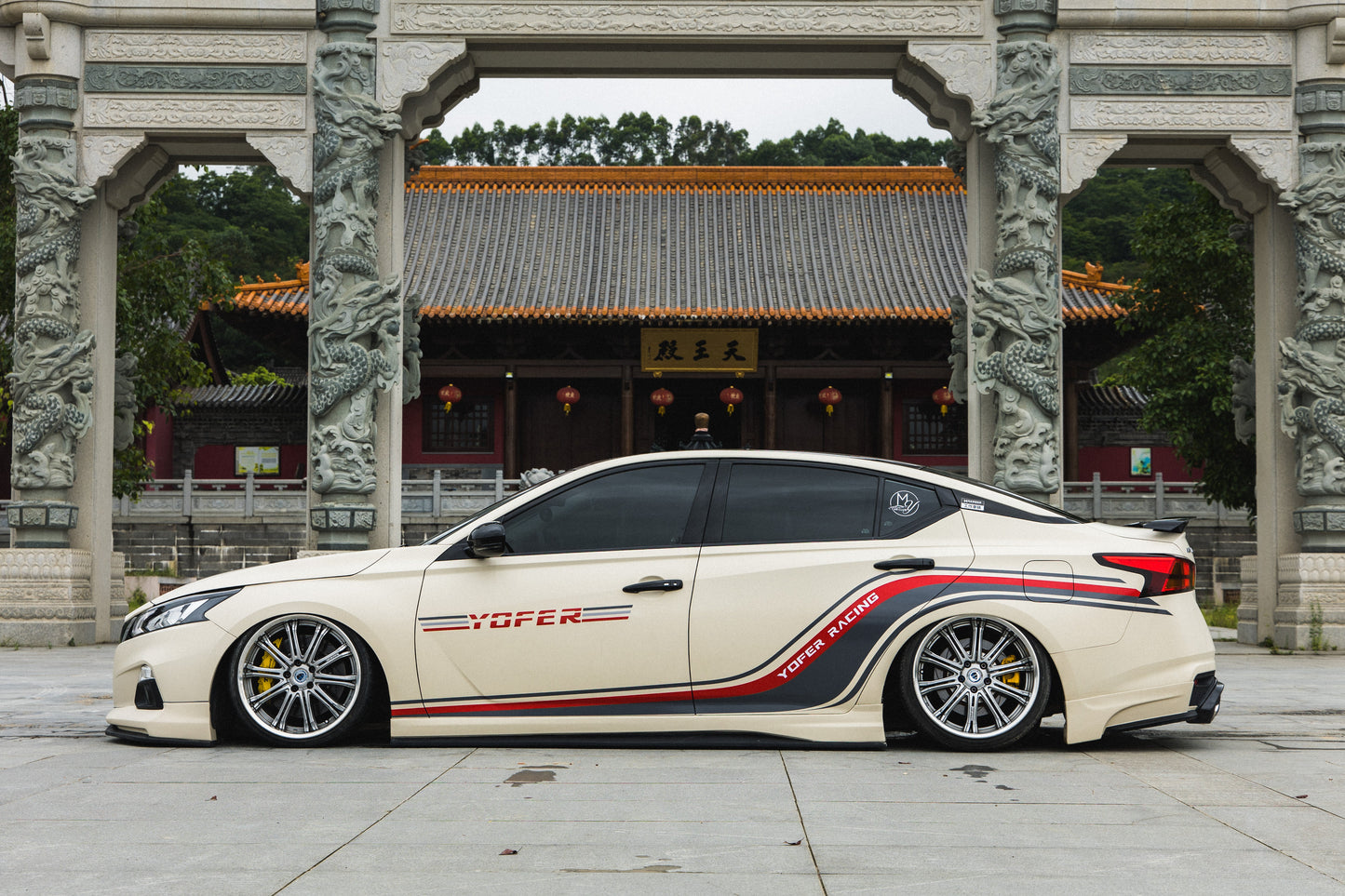 Tesla Nissan Altima L34 2019 2020 2021 2022 with Aftermarket Parts - Full Body Kit ABS from Yofer.co