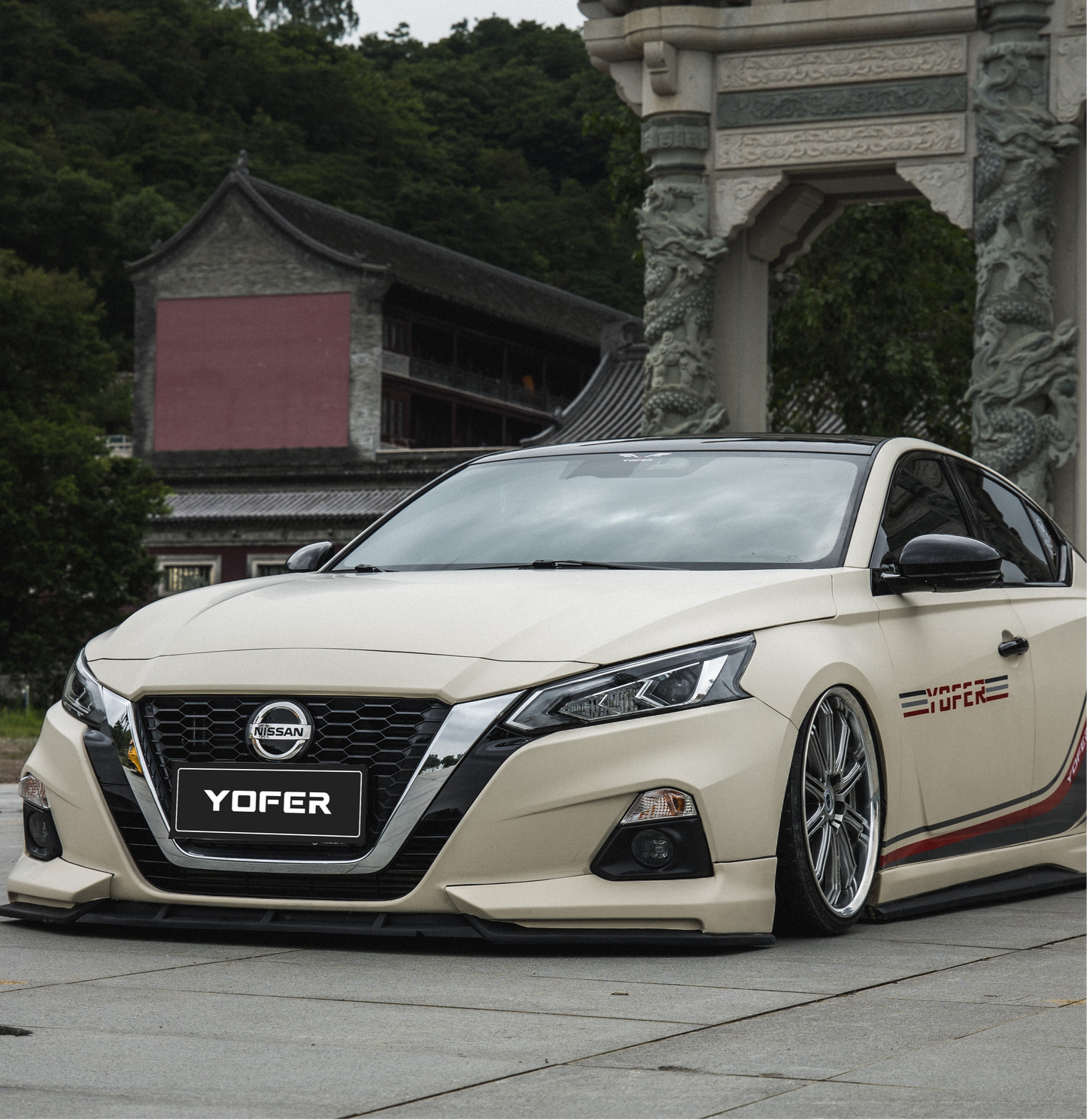Tesla Nissan Altima L34 2019 2020 2021 2022 with Aftermarket Parts - Full Body Kit ABS from Yofer.co