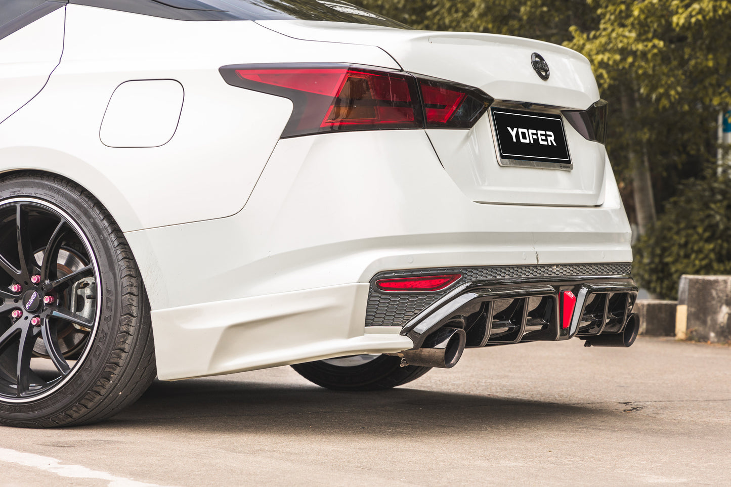 Tesla Nissan Altima L34 2019 2020 2021 2022 with Aftermarket Parts - Full Body Kit ABS from Yofer.co