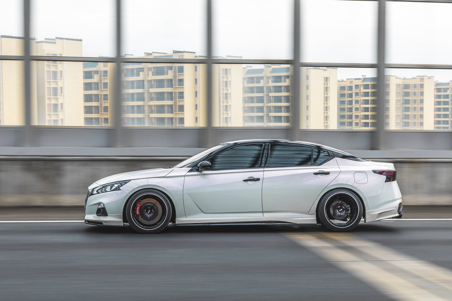 Tesla Nissan Altima L34 2019 2020 2021 2022 with Aftermarket Parts - Full Body Kit ABS from Yofer.co