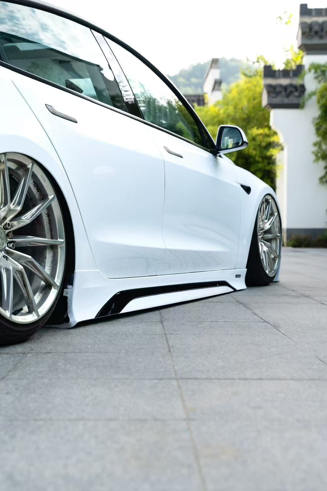 Tesla Model 3 Highland / Performance 2024 with Aftermarket Parts - Side Skirts ABS+PP from Yofer.co