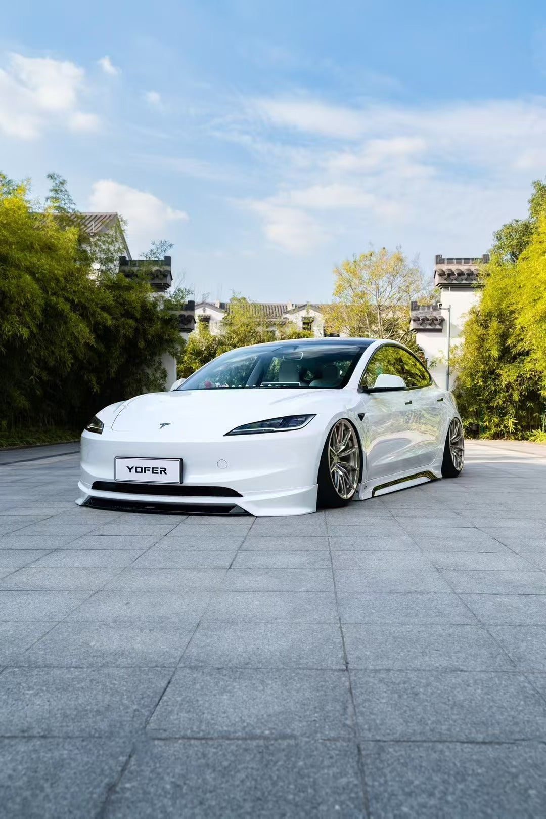 Tesla Model 3 Highland / Performance 2024 with Aftermarket Parts - Side Skirts ABS+PP from Yofer.co