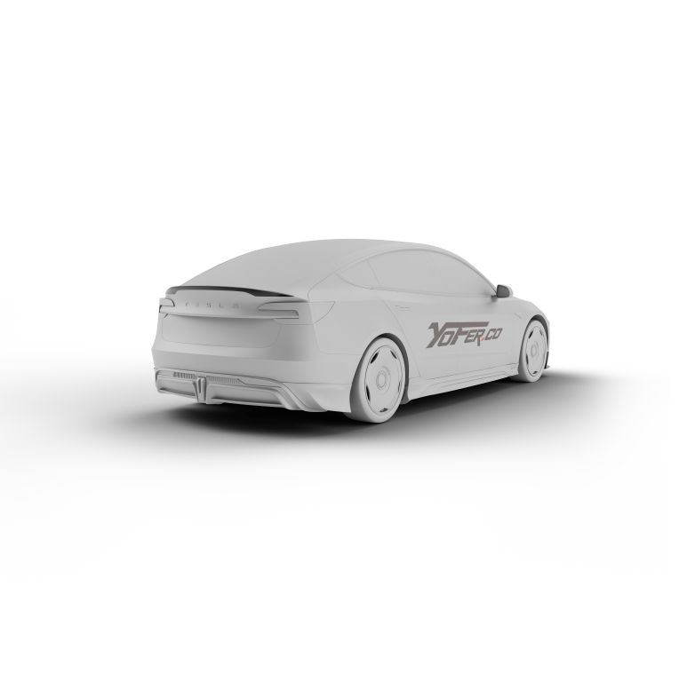 Tesla Model 3 Highland / Performance 2024-ON with Aftermarket Parts - Rear Spoiler Pre-preg Carbon Fiber / ABS from Yofer.co