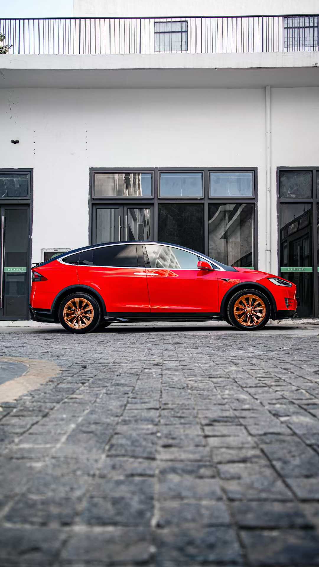 Tesla Model X Performance / Standard Range / P100D / P90D / Long Range Plus / 100D / 90D / 75D / 70D 2016 2017 2018 2019 2020 2021 with Aftermarket Parts - Side Skirts PP from Yofer.co