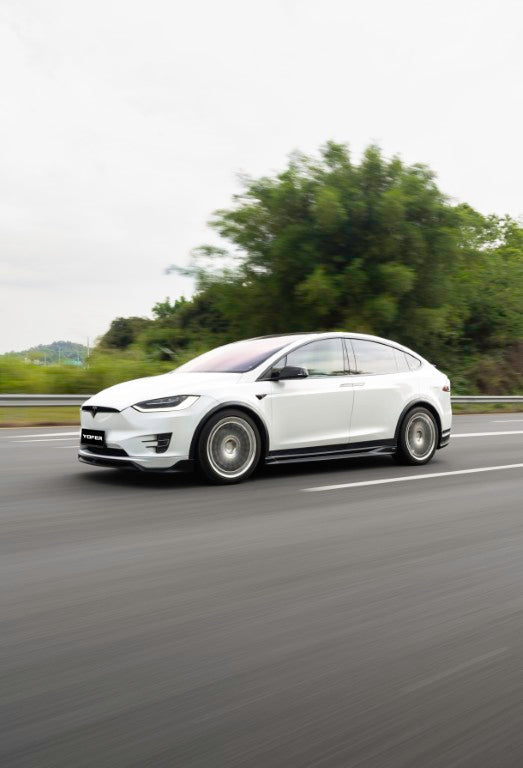 Tesla Model X Performance / Standard Range / P100D / P90D / Long Range Plus / 100D / 90D / 75D / 70D 2016 2017 2018 2019 2020 2021 with Aftermarket Parts - Full Body Kit Package PP from Yofer.co