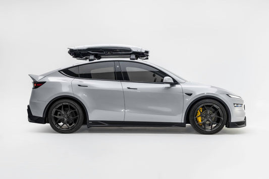 Tesla Model Y Juniper 2026-ON with Aftermarket Parts - Loong Flames Side Skirts PP Polypropylene from Yofer.co