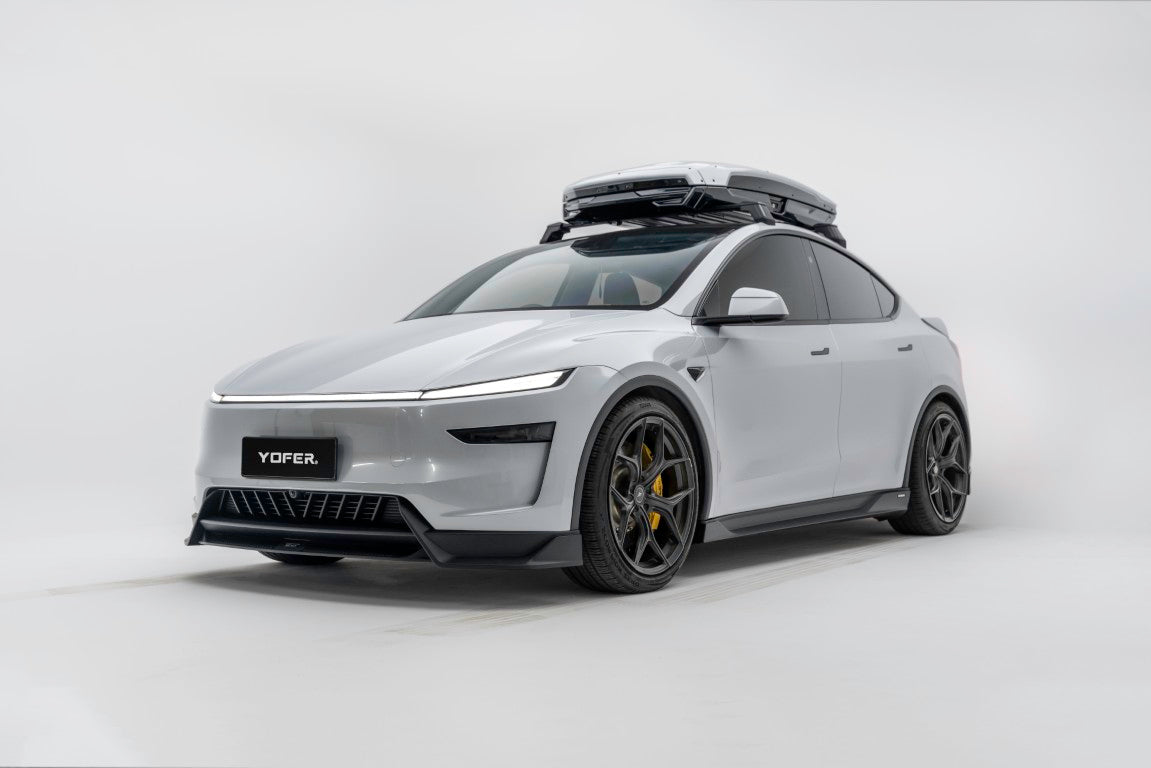 Tesla Model Y Juniper 2026-ON with Aftermarket Parts - Loong Flames Side Skirts PP Polypropylene from Yofer.co