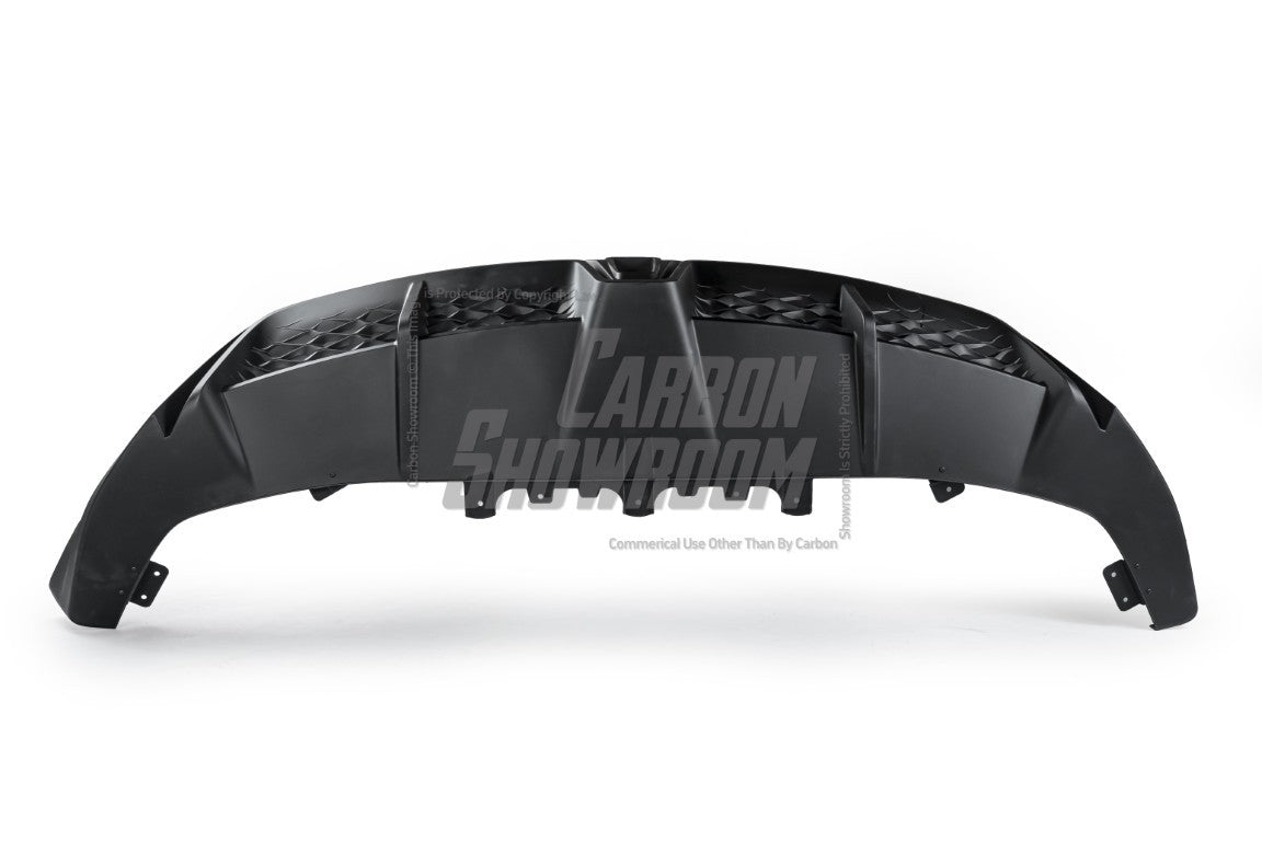 Tesla Model Y / Performance 2021-ON with Aftermarket Parts - Loong Flames Max Rear Diffuser PP from Yofer.co