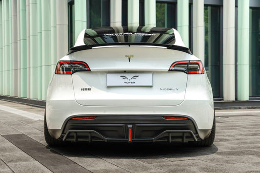 Tesla Model Y / Performance 2021 2022 2023 2024 with Aftermarket Parts - V2 Rear Lip Spoiler PP from Yofer.co