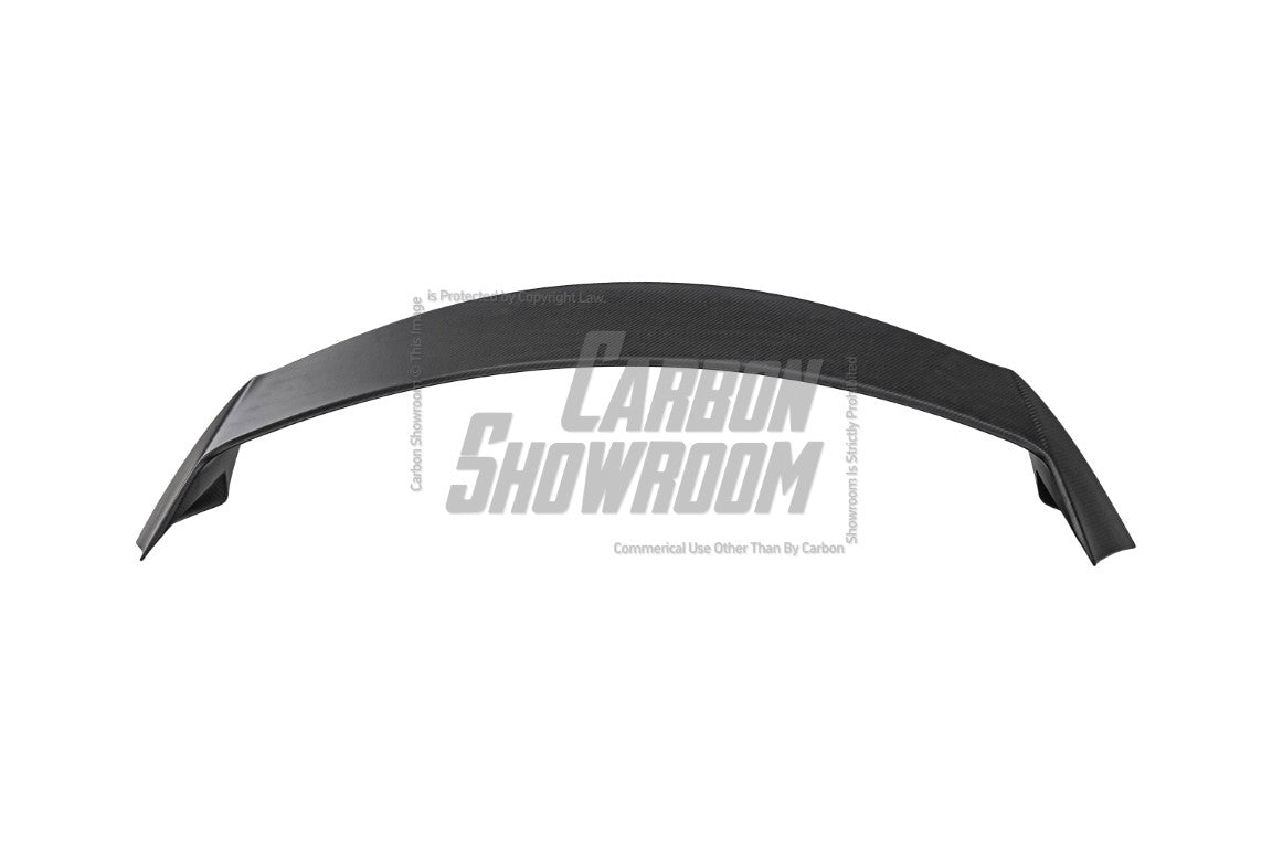 Tesla Model Y / Performance 2021 2022 2023 2024 with Aftermarket Parts - Loong Flames Style Rear Spoiler Wing Carbon Fiber from Yofer.co