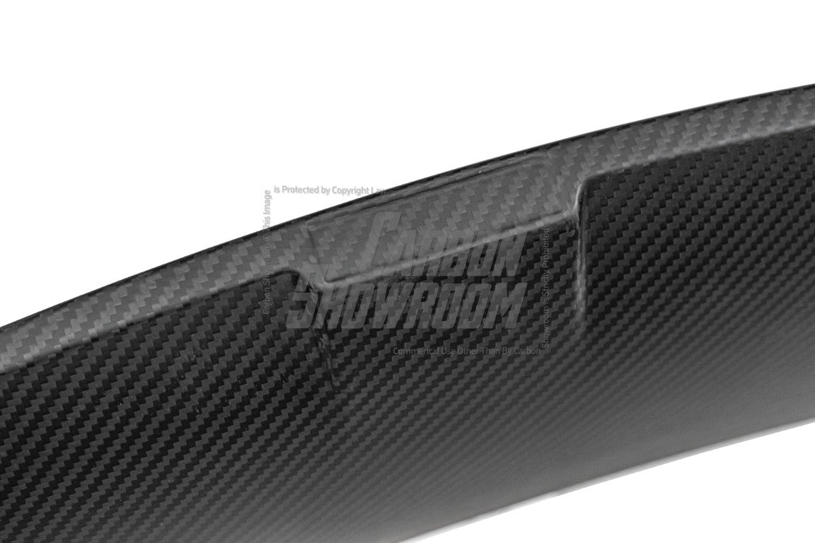 Tesla Model Y / Performance 2021 2022 2023 2024 with Aftermarket Parts - Loong Flames Style Rear Spoiler Wing Carbon Fiber from Yofer.co